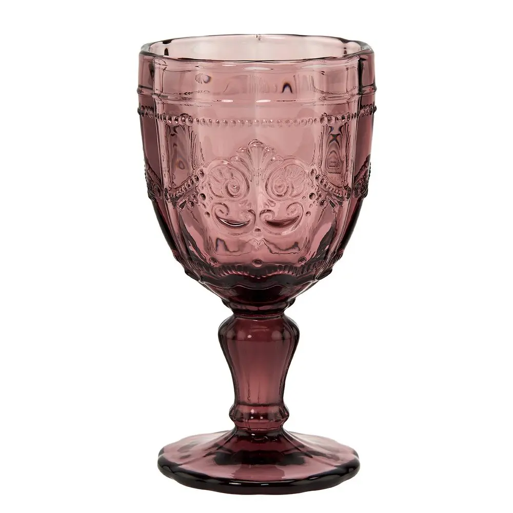 VICTORIAN Sklenice na stopce - lila