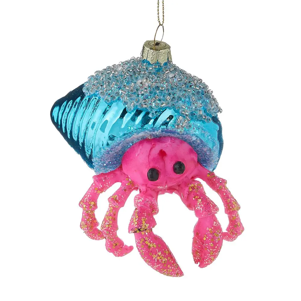 HANG ON Skleněná ozdoba krab