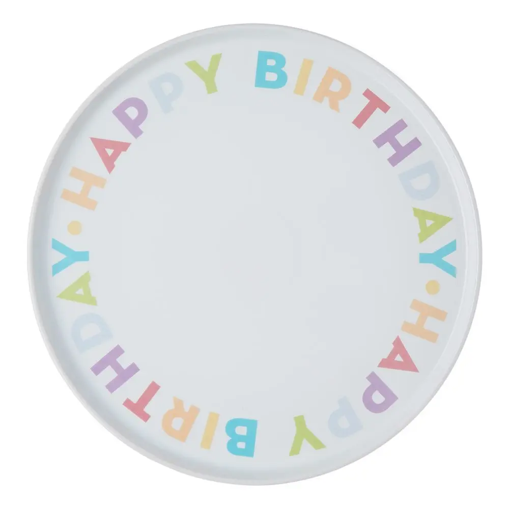 HAPPY BIRTHDAY Talíř na dort 32 cm - mix
