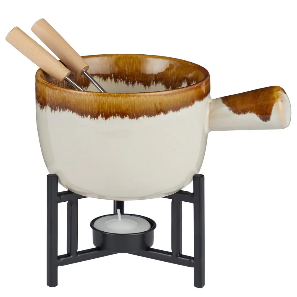 AU CHOCOLAT Fondue na čokoládu 2 vidličky - béžová