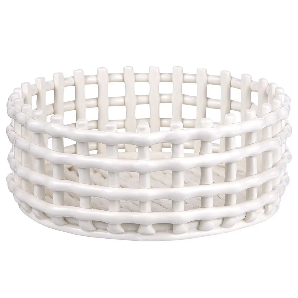 CRAFT Keramický košík 21 cm - bílá