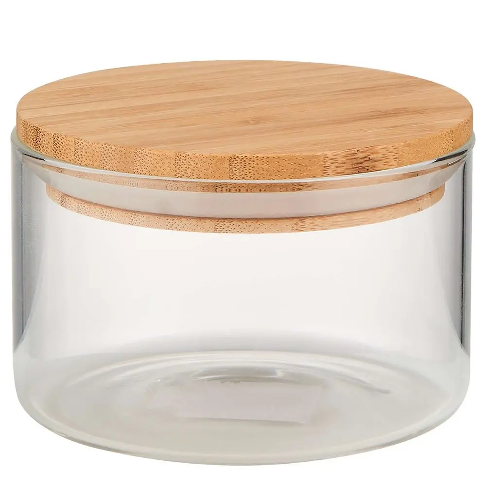 WOODLOCK Skleněná dóza 550 ml - čirá/přírodní