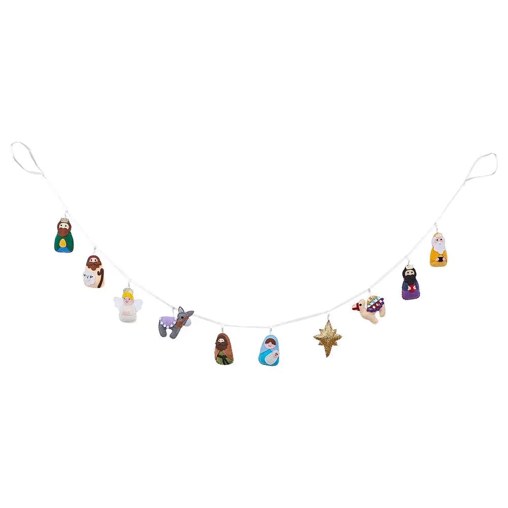 X-MAS Girlanda plstěný betlém 120 cm