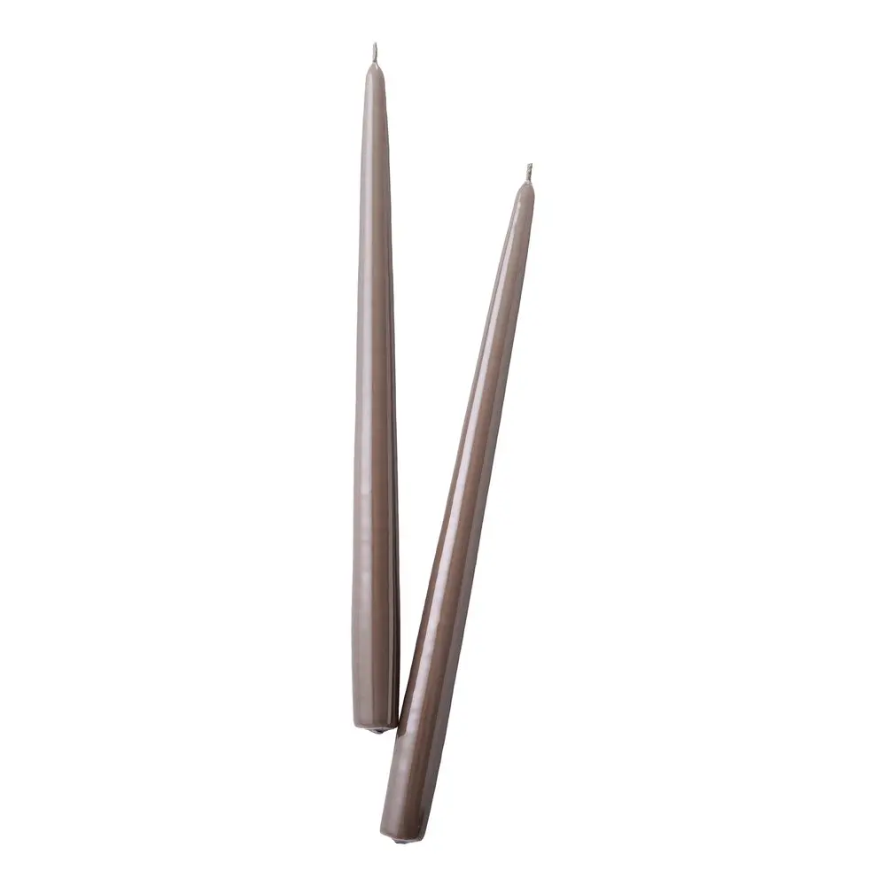 TWIN FLAME Sada svíček 2 ks 31 cm - šedohnědá