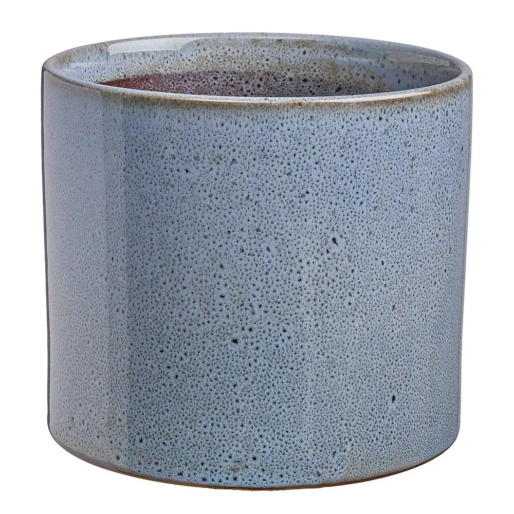 GLAZE Glazovaný květináč 17 cm - olivová