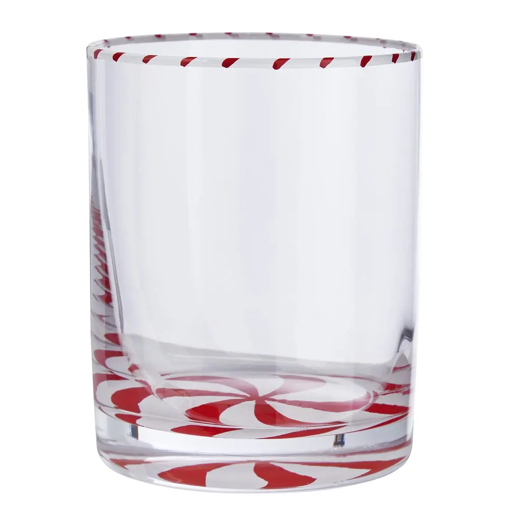 SWIRL Sklenice 270 ml - červená/bílá