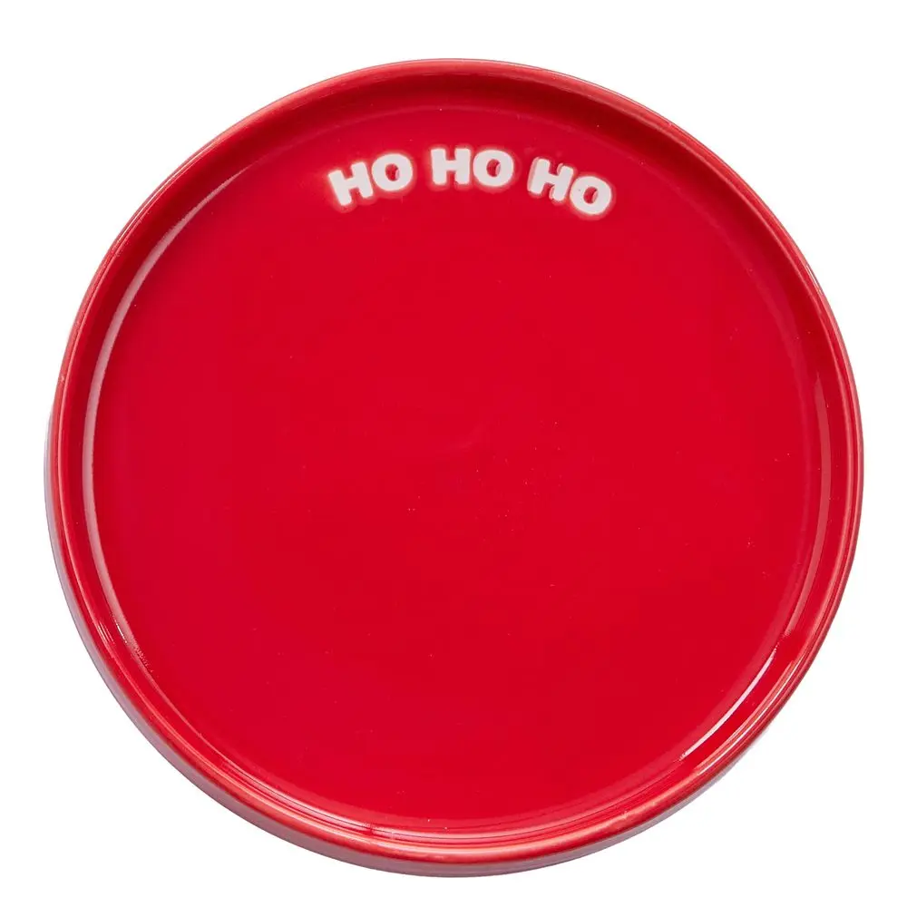 GOOD VIBES Talíř "Ho Ho Ho" 15 cm - červená