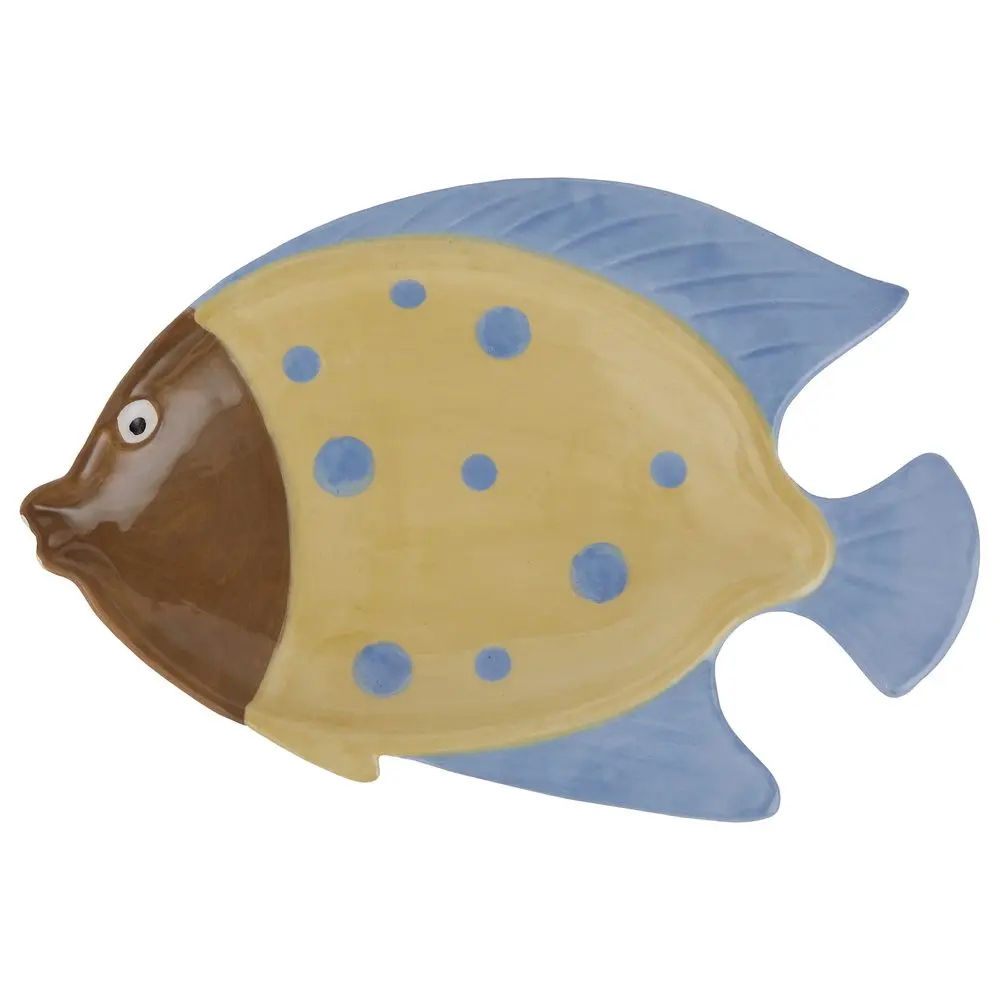 TAVERNA Talíř ryba 18 cm - žlutá