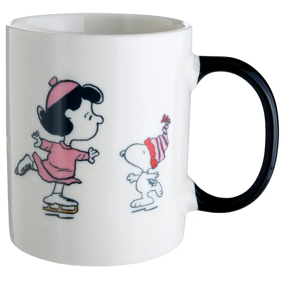 PEANUTS Hrnek bruslení 380 ml - bílá