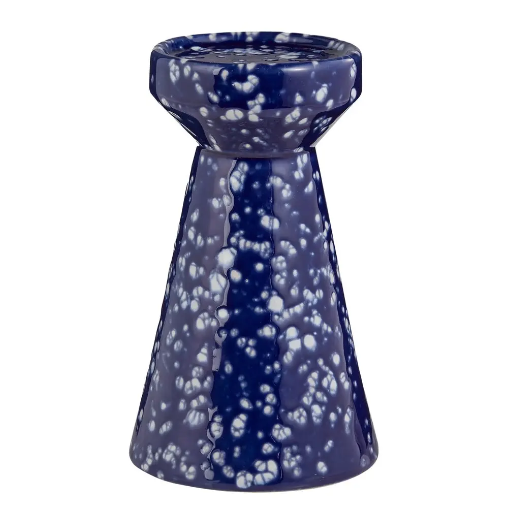 SPECKLE Stojan na sloupové svíčky 20 cm - tm. modrá