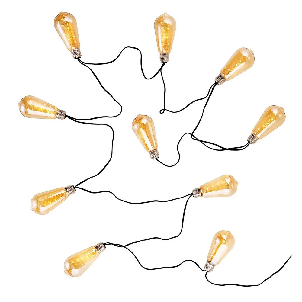 BULB LIGHTS Světelný řetěz žárovky tónované 10 světel