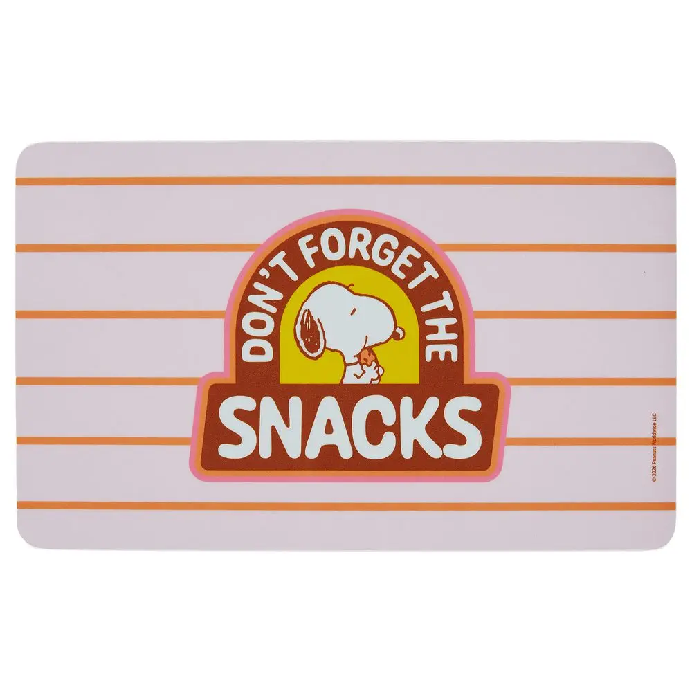 PEANUTS Snídaňové prkénko "Snacks" - sv. růžová