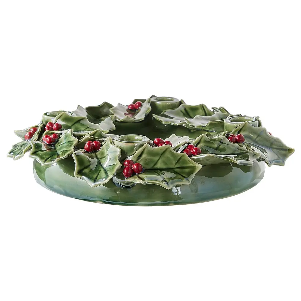 ILEX Adventní věnec 26 cm - zelená