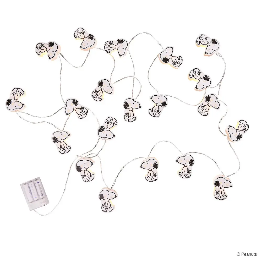 PEANUTS LED Papírový světelný řetěz 20 světel