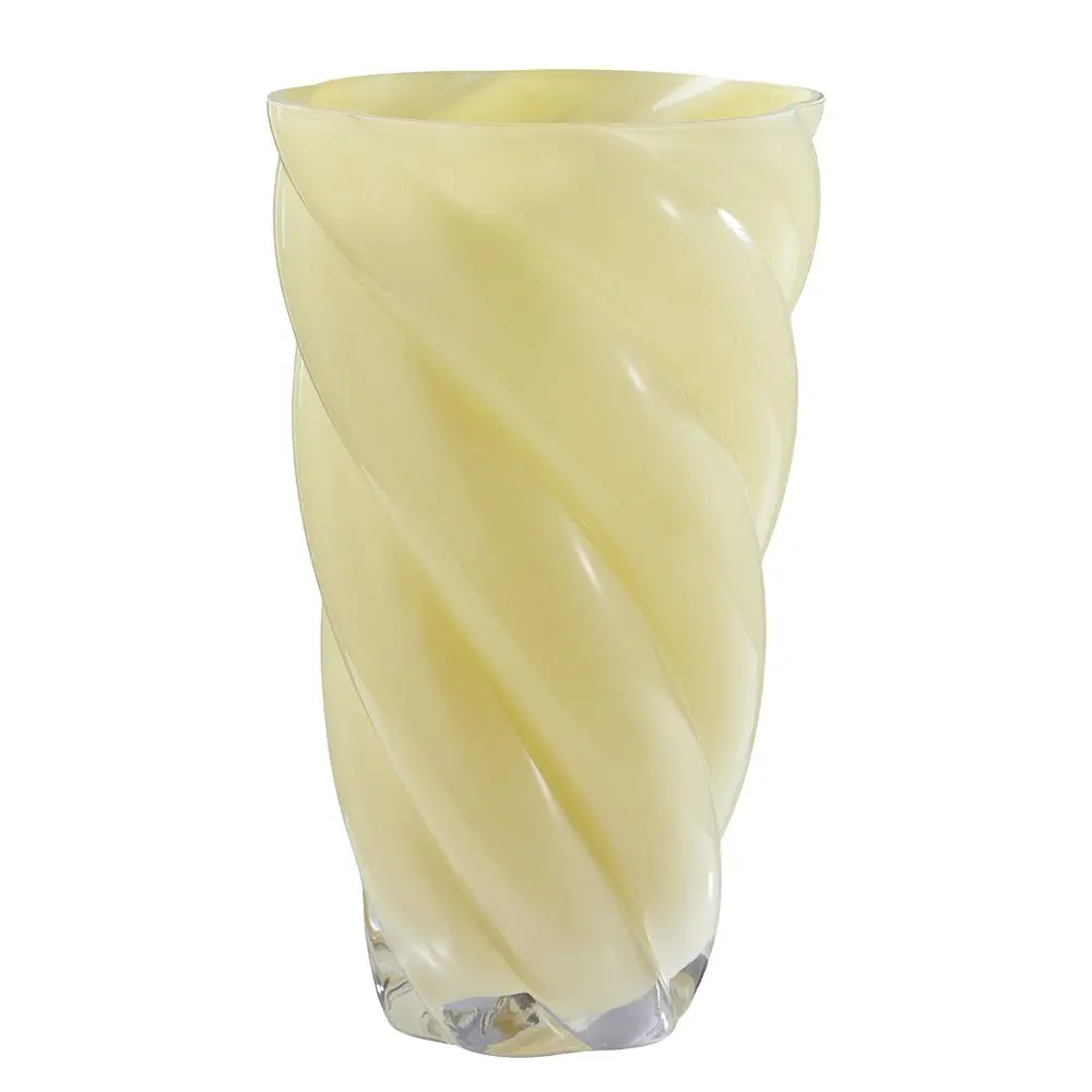 SWIRL Váza 30 cm - žlutá