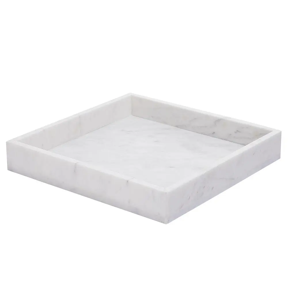 MARBLE Mramorový tác - bílá
