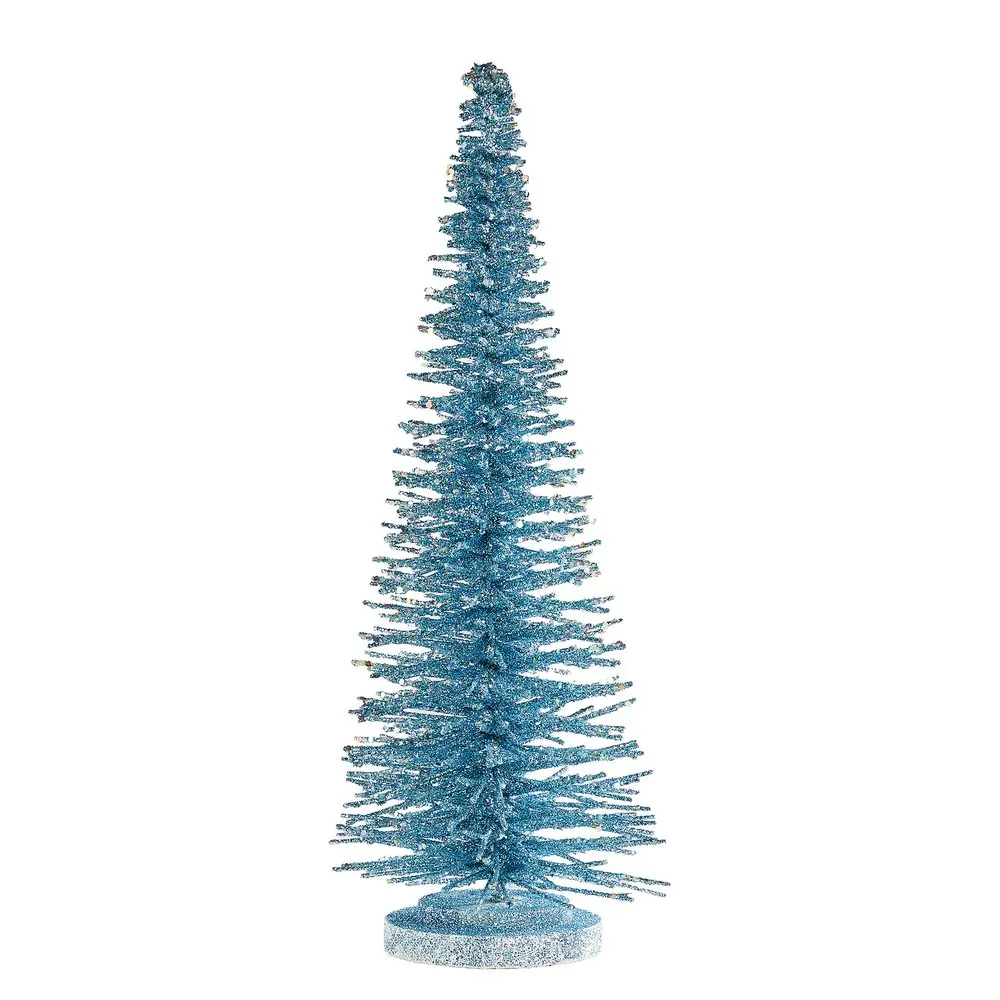 X-MAS Dekorační jedle třpytivá 40 cm - modrá