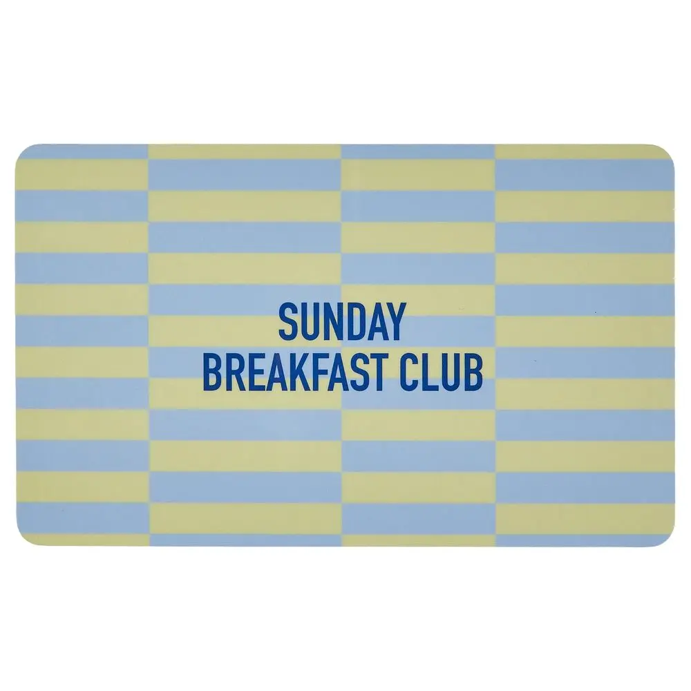 BREAD N' BUTTER Snídaňové prkénko "Sunday Breakfast Club" - žlutá/modrá