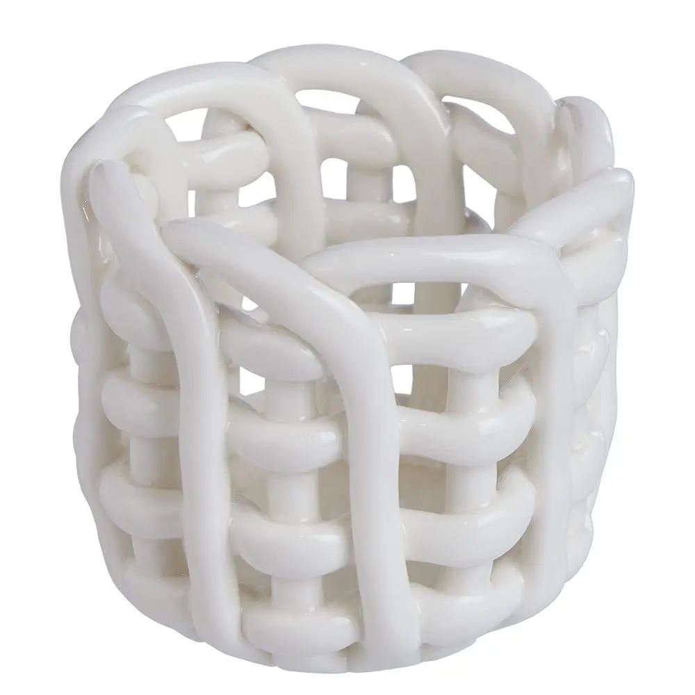 LITTLE CRAFT Svícen na čajovou svíčku 6 cm - bílá