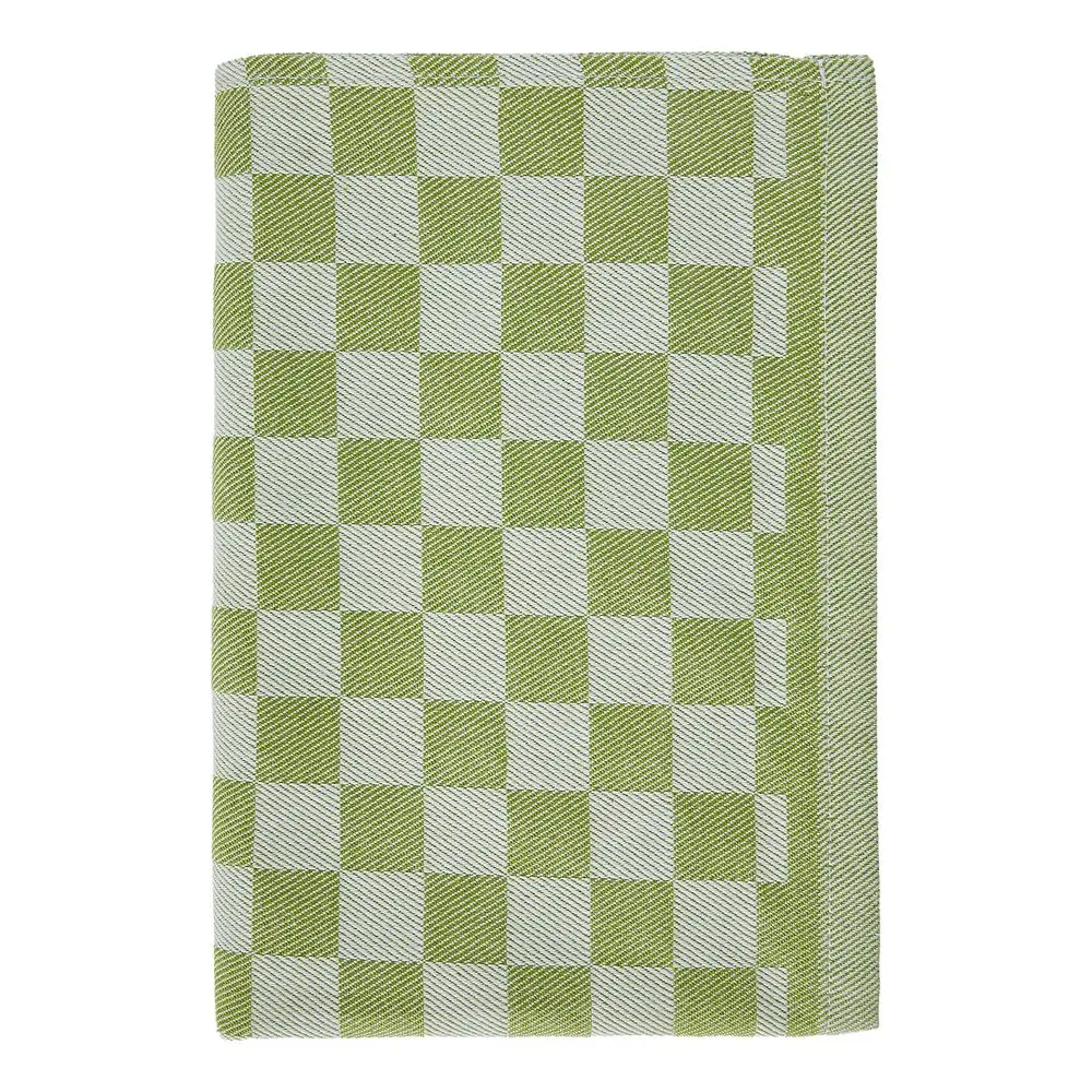 CHECKER STYLE Utěrka - sv. zelená