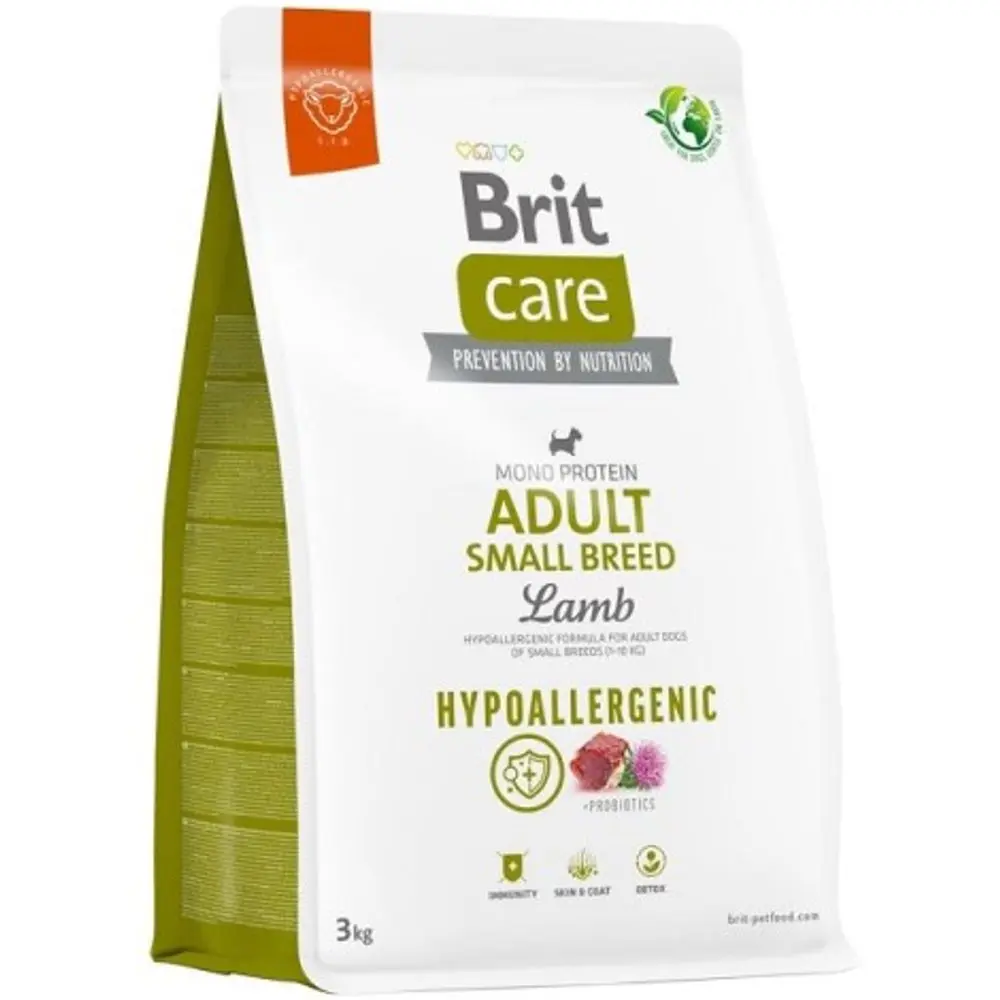 Brit Care Dog Hypoallergenic Adult Small Breed Lamb 3 kg | Granule pro psy | P56955