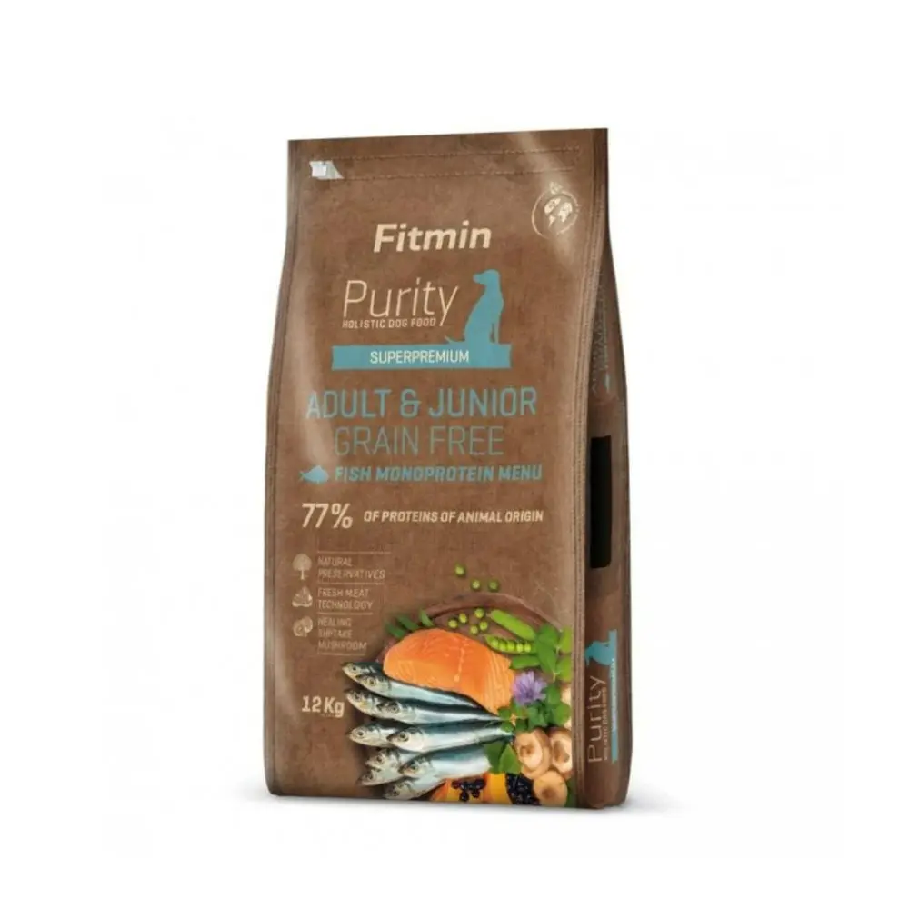 Fitmin Dog Purity GF Adult & Junior Fish Menu 12 kg | Granule pro psy | P56382