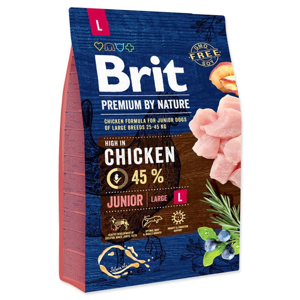 Minimální trvanlivost do 9.6. 2026: Brit Premium by Nature Junior L 3 kg | P59678