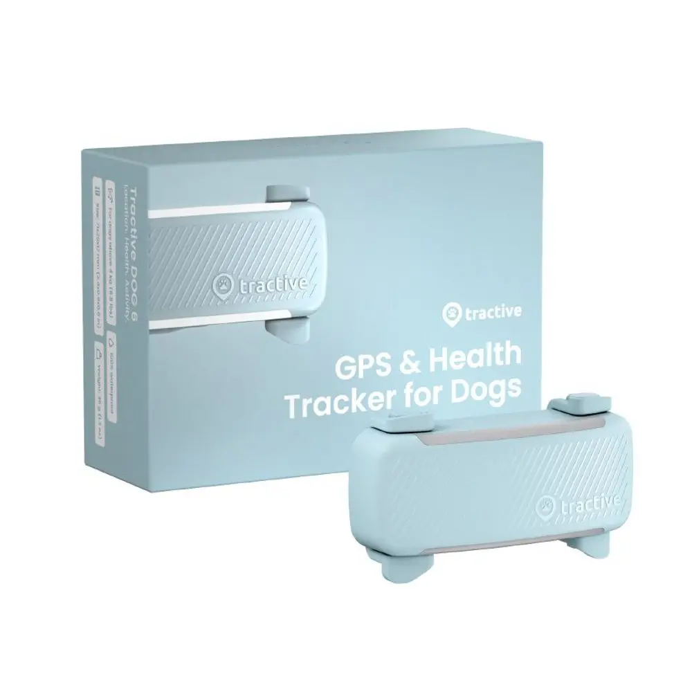 Tractive GPS DOG 6 | GPS lokátor a monitor aktivity i zdraví pro psy - mentolová | P57371