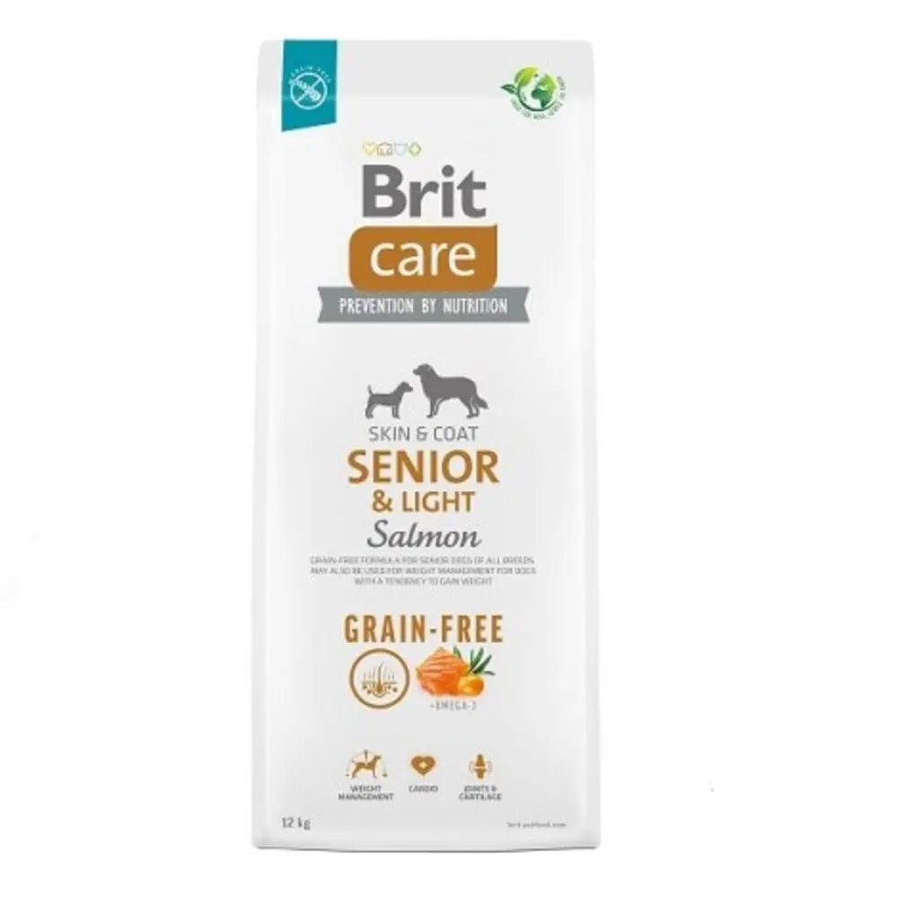 Brit Care Dog Grain-free Senior & Light Salmon 12 kg | Granule pro psy | P56931