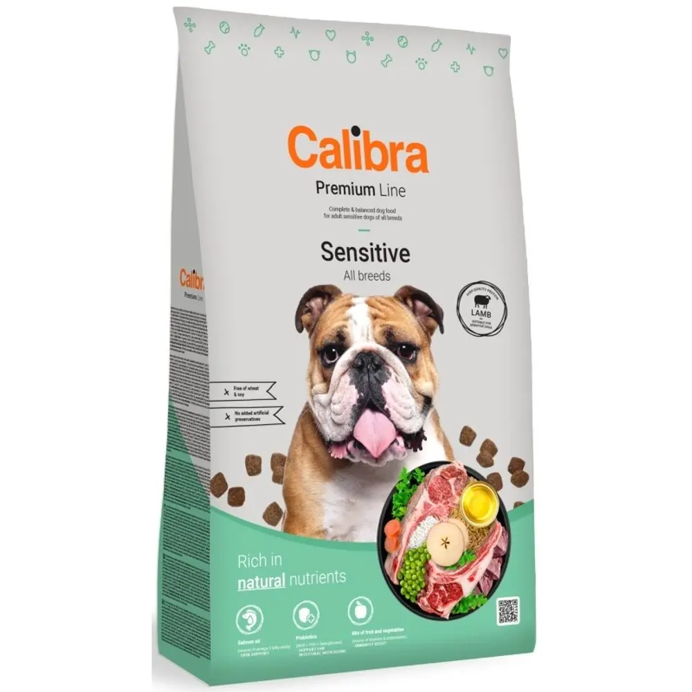 Minimální trvanlivost do 12.9. 2026: Calibra Dog Premium Line Sensitive Lamb 12 kg | P59696