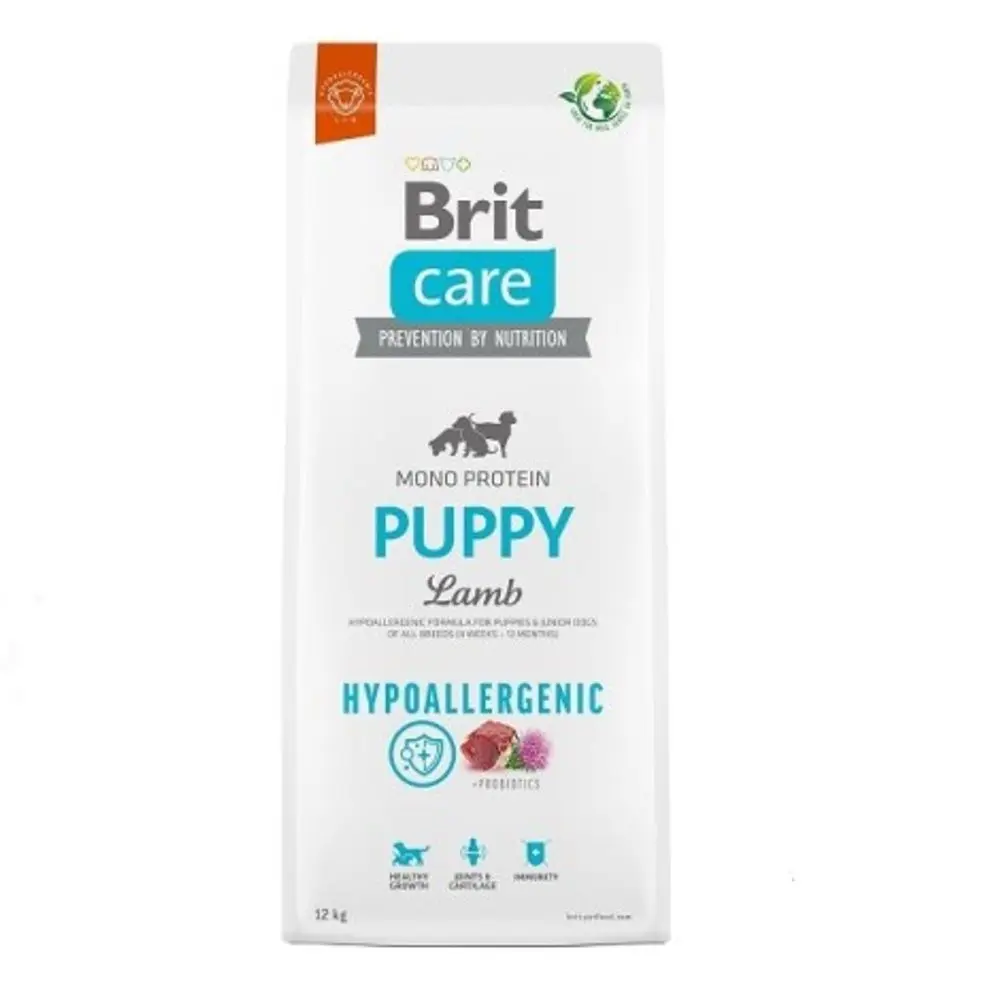 Minimální trvanlivost do 22.3. 2026: Brit Care Dog Hypoallergenic Puppy Lamb 12 kg | P59336