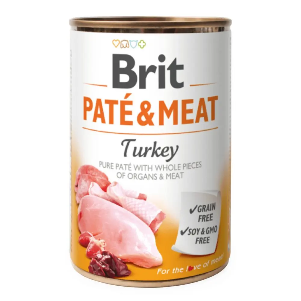 Brit konzerva Paté & Meat Turkey 400 g | Konzerva pro psy | P57988