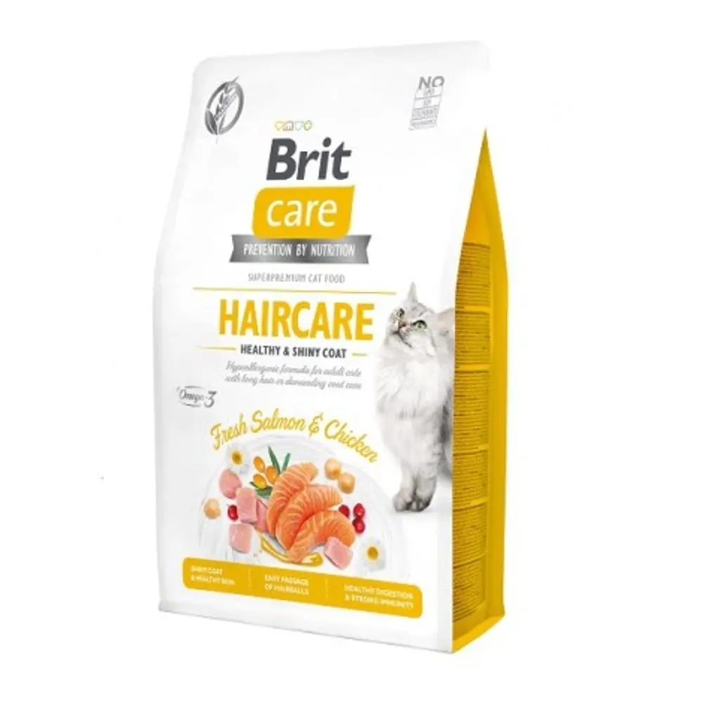 Minimální trvanlivost do 7.6. 2026: Brit Care Cat Grain-Free Haircare Healthy & Shiny Coat 2 kg | P59646