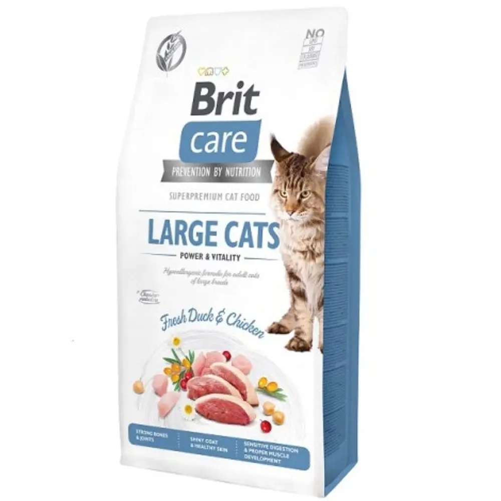 Brit Care Cat Grain-Free Large cats Power & Vitality 7kg | P57250