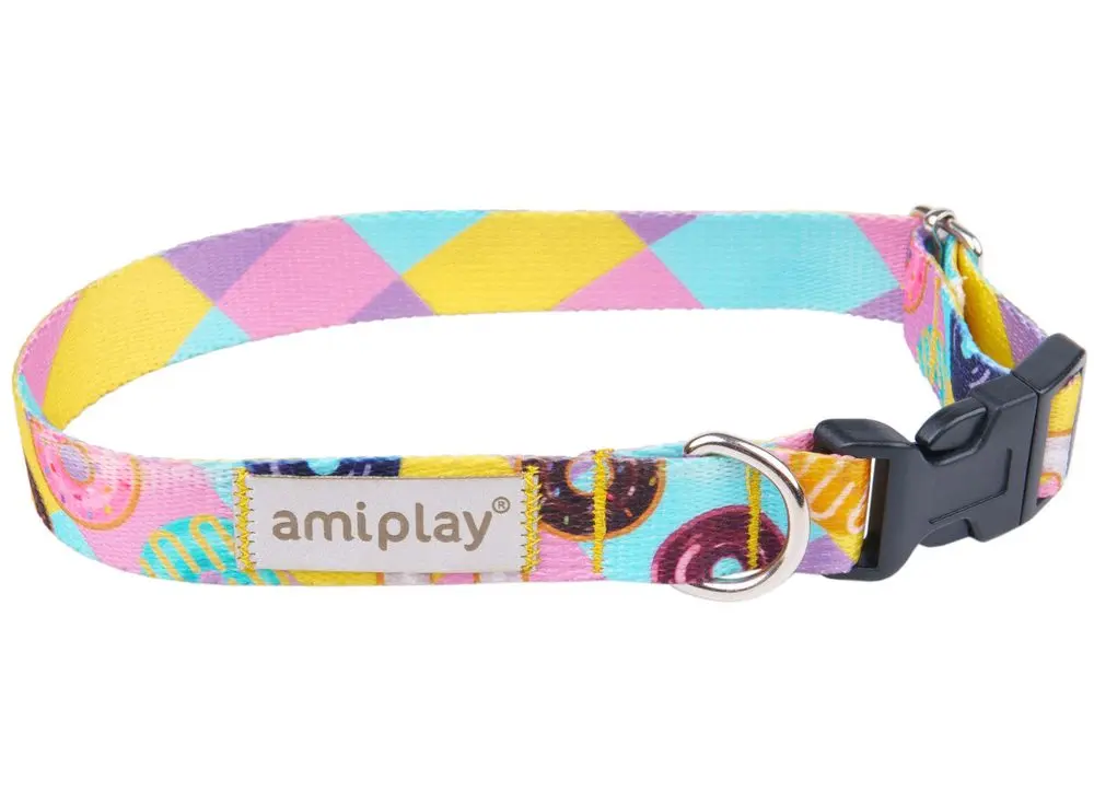 Amiplay Obojek nastavitelný BeHappy Donut | Obojky pro psy - S | P58753