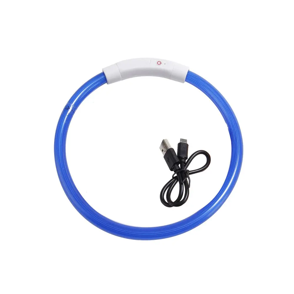 Reedog Full Light USB dobíjecí svítící obojek pro psy a kočky - Modrá - L | P45831