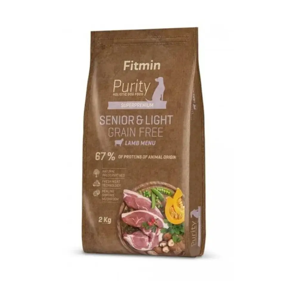 Minimální trvanlivost do 12.6. 2026: Fitmin Dog Purity GF Senior & Light Lamb 2 kg | P59682