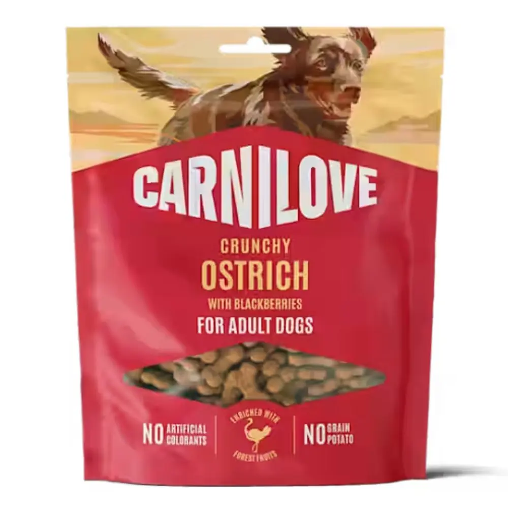 Carnilove Dog Crunchy Snack Ostrich & Blackberries 200g | P59459
