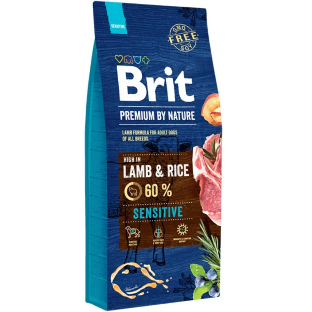 Brit Premium by Nature Sensitive Lamb 15 kg | Granule pro psy | P56924