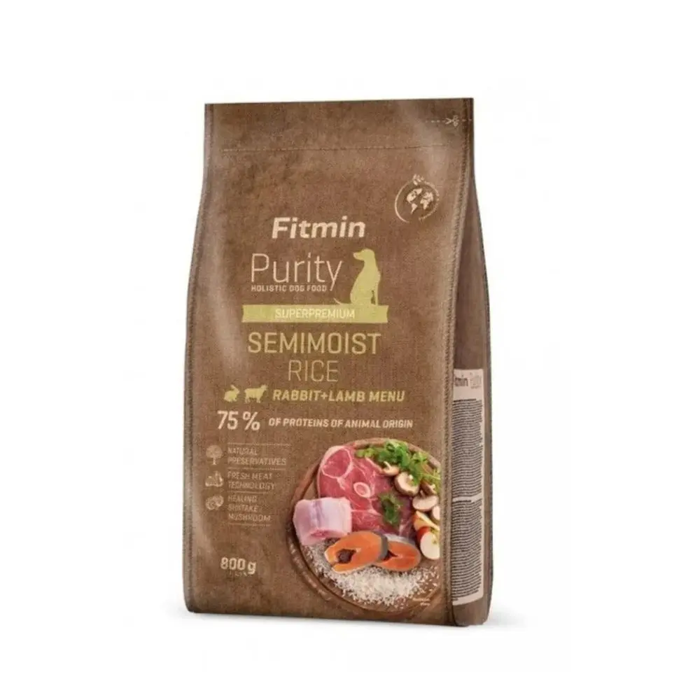 Fitmin Dog Purity Rice Semimoist Rabbit & Lamb 0,8 kg | Granule pro psy | P56332