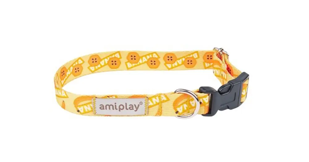 Amiplay Obojek nastavitelný BeHappy Banana | Obojky pro psy - XL | P58941