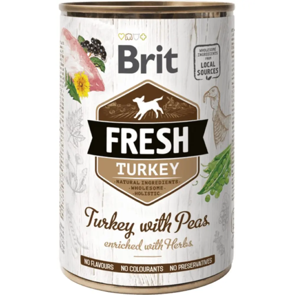 Brit Fresh Dog konzerva Turkey with Peas 400 g | Konzerva pro psy | P57994