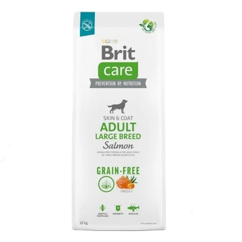 Minimální trvanlivost do 27.7. 2026: Brit Care Dog Grain-free Adult Large Breed Salmon 12 kg | P59702