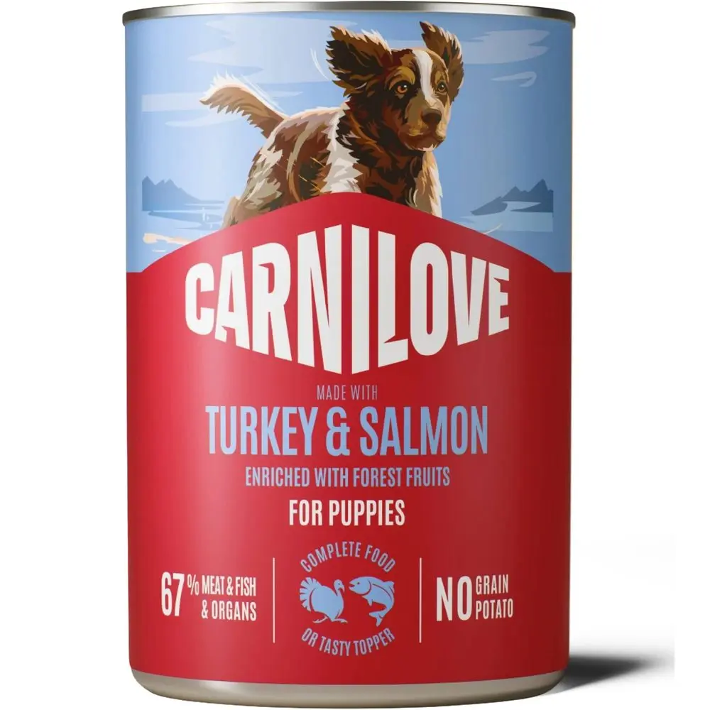Carnilove Dog Can Paté Turkey&Salmon Puppies 400g | Konzerva pro psy | P59476