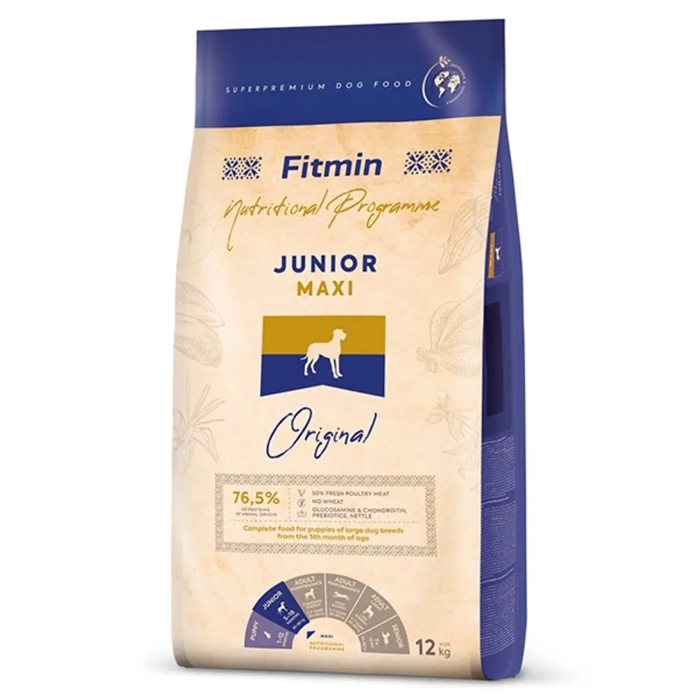 Fitmin Dog Maxi Junior 12 kg | Granule pro psy | P56359