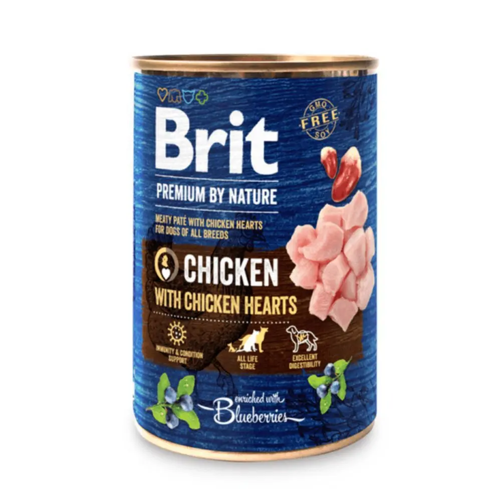 Brit konzerva Premium by Nature Chicken & Hearts 800 g | Konzerva pro psy | P57999