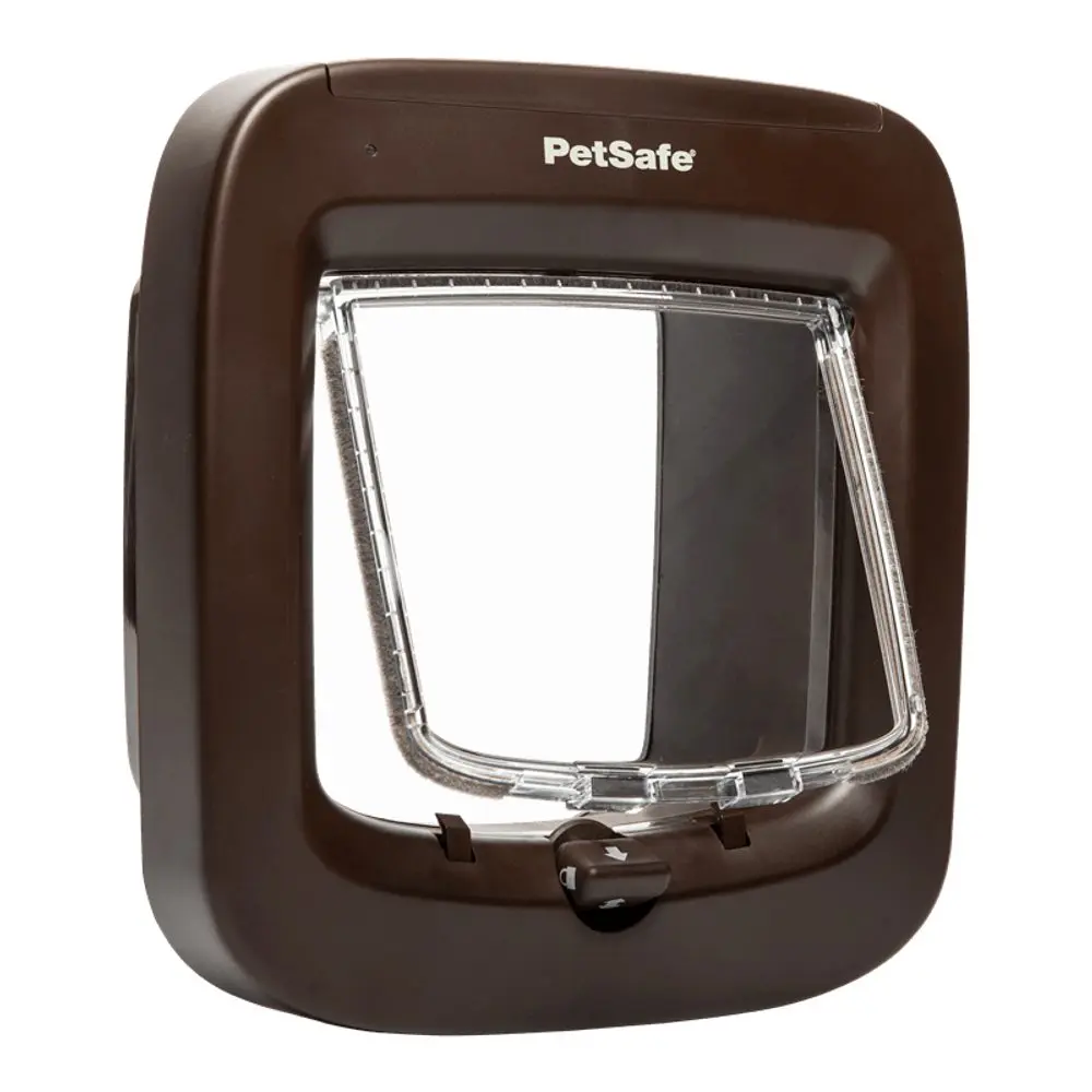 PetSafe® Dvířka pro kočky na mikročip Hnědé - hnědá | P58869