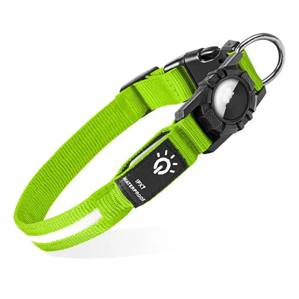 Reedog svítící obojek s pouzdrem na Apple Airtag | P54168