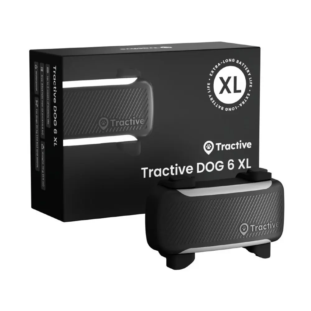 Tractive DOG 6 XL | GPS lokátor a monitor aktivity pro psy - černá | P59588
