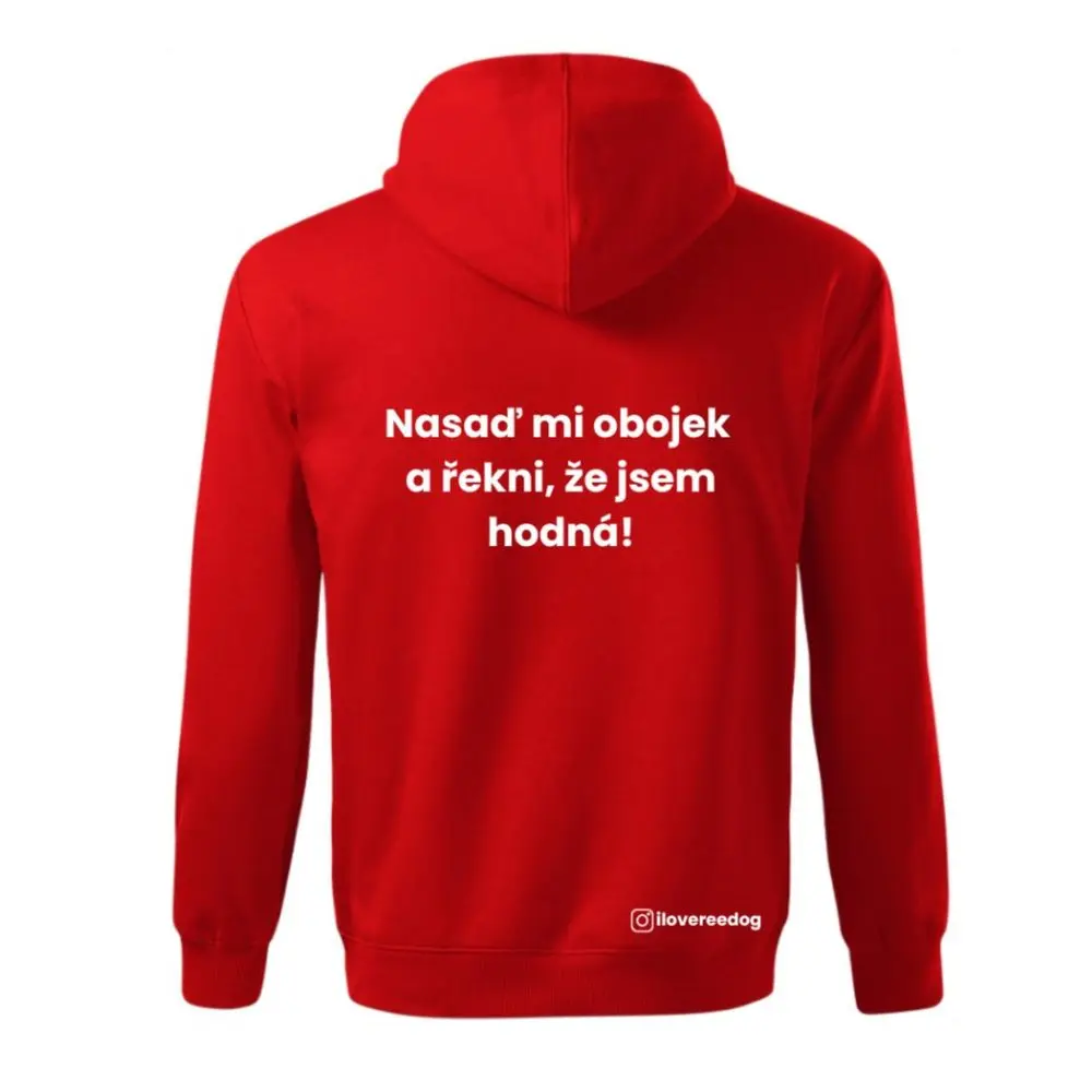 Mikina Reedog červená "Obojek" | Doplňky pro páníčky - L | P58437